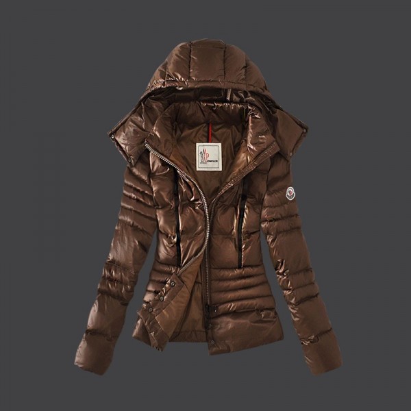 Moncler Donna Giù cappotto Winkle caffè uscita M1057